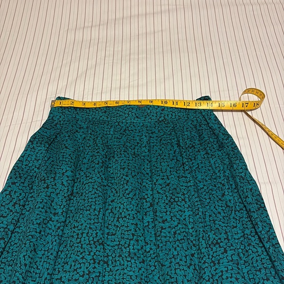 Vintage Pendleton pleated teal skirt - Picture 7 of 10